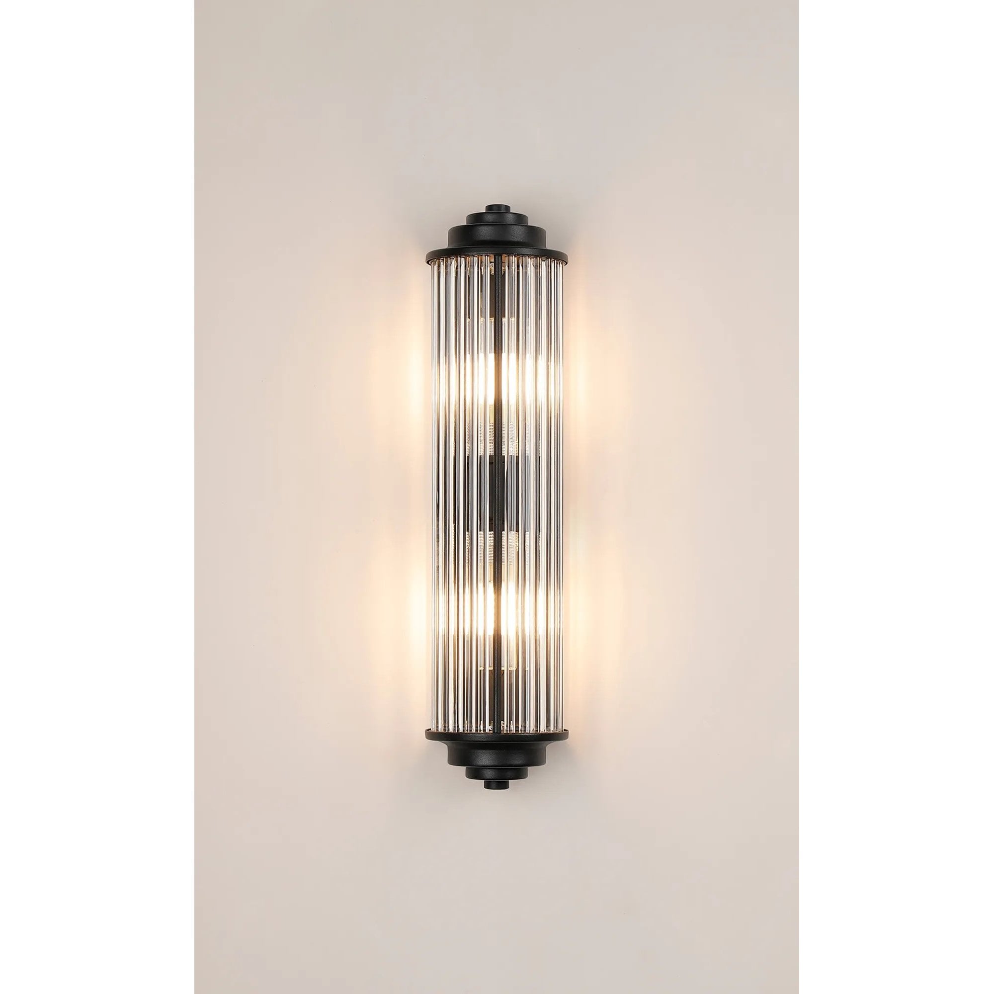 Appeal Small Flush Satin Black Wall Fitting IP44