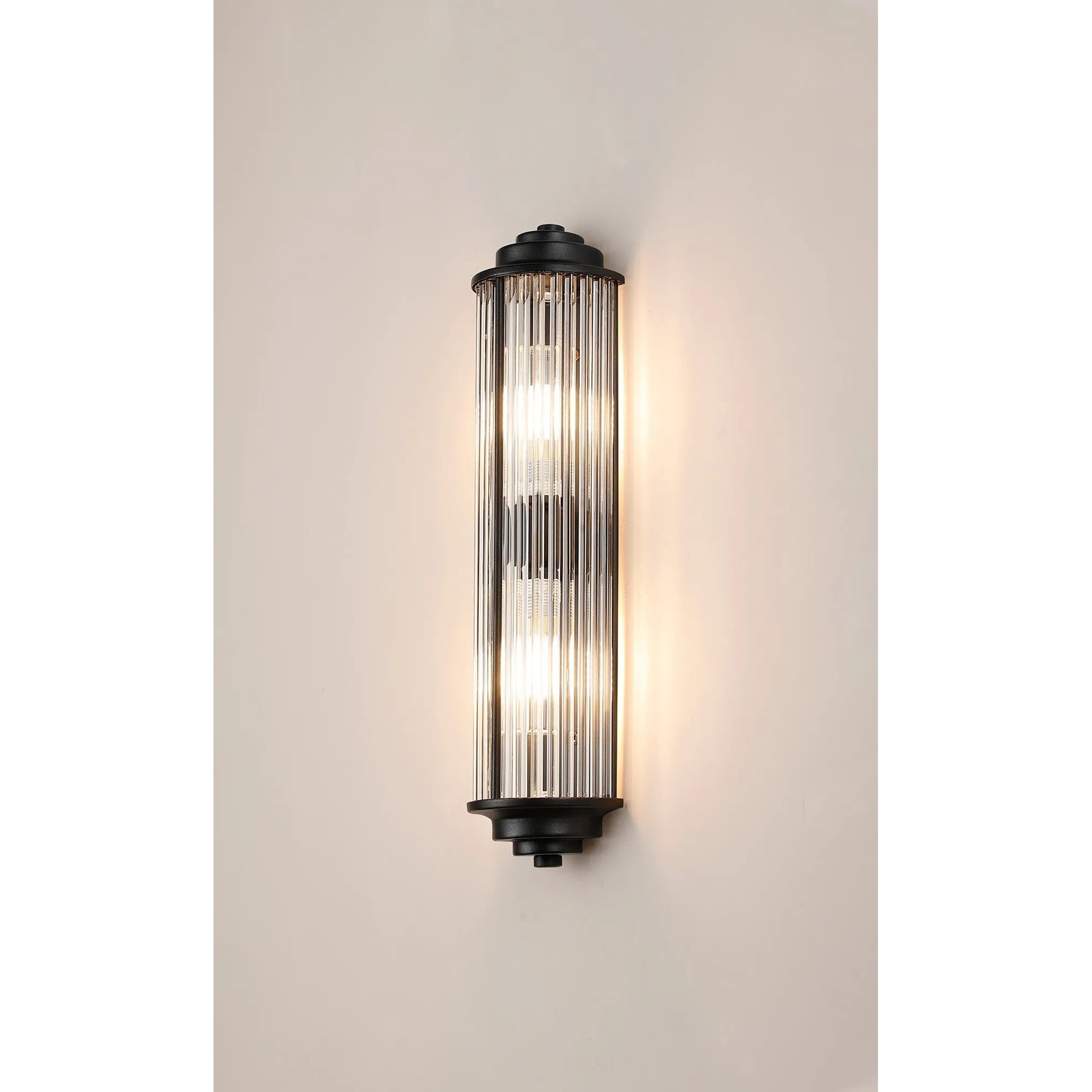 Appeal Small Flush Satin Black Wall Fitting IP44