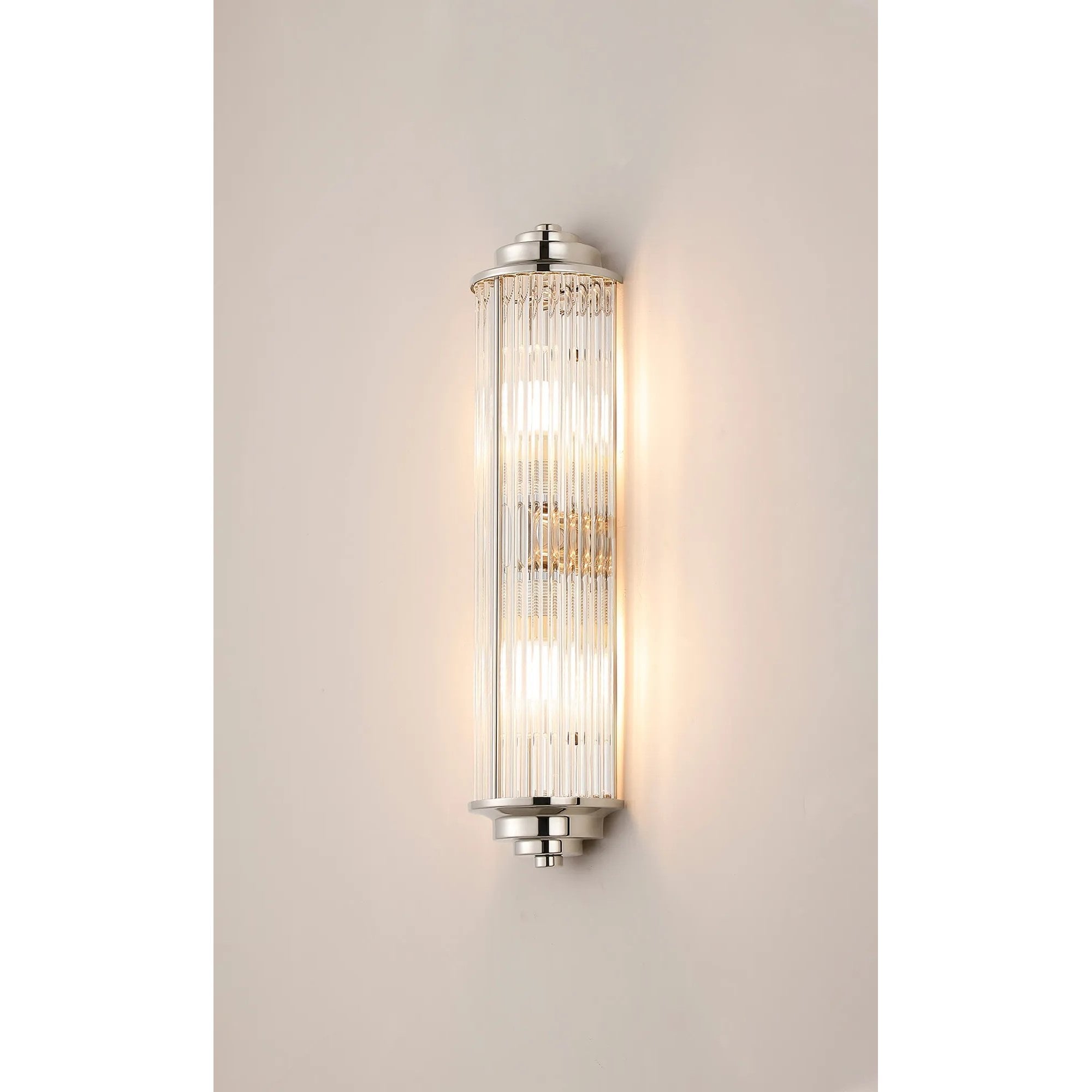 Appeal Small Flush Polished Nickel Wall Fitting IP44
