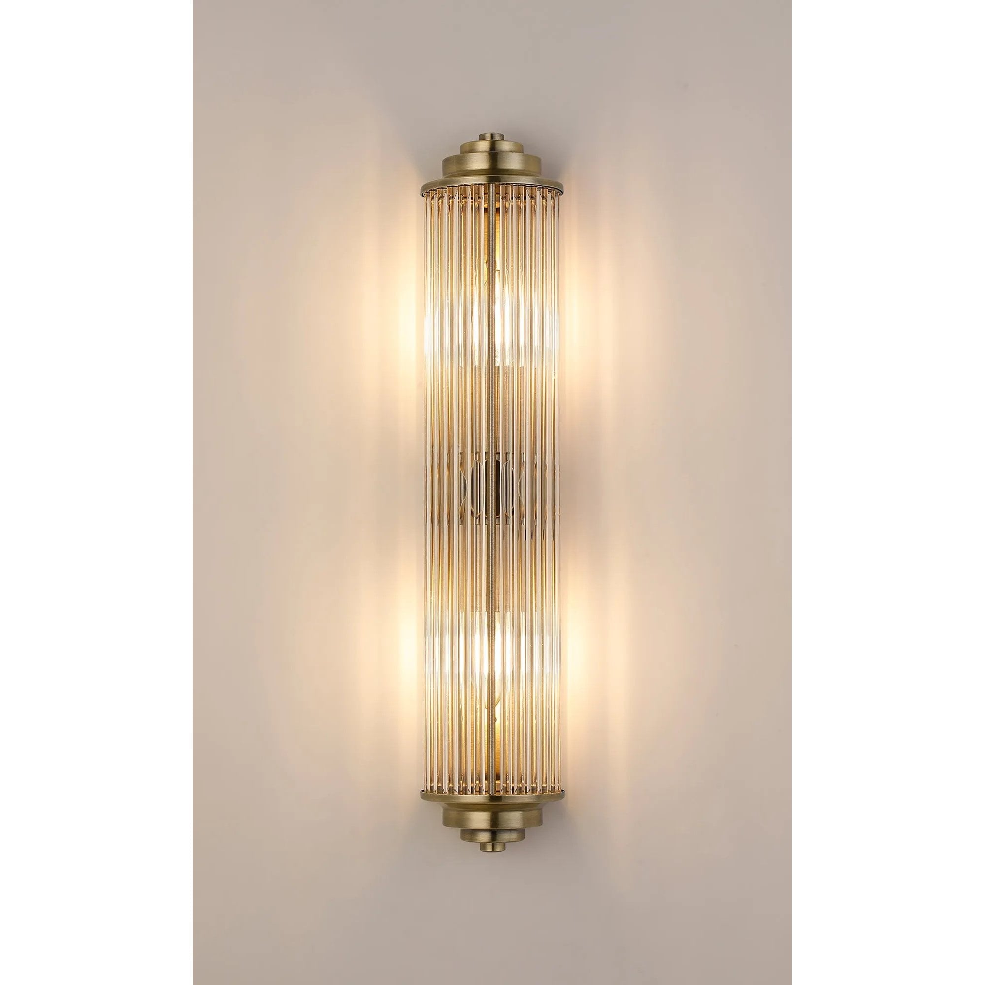 Appeal Large Flush Wall Antique Brass Fitting IP44