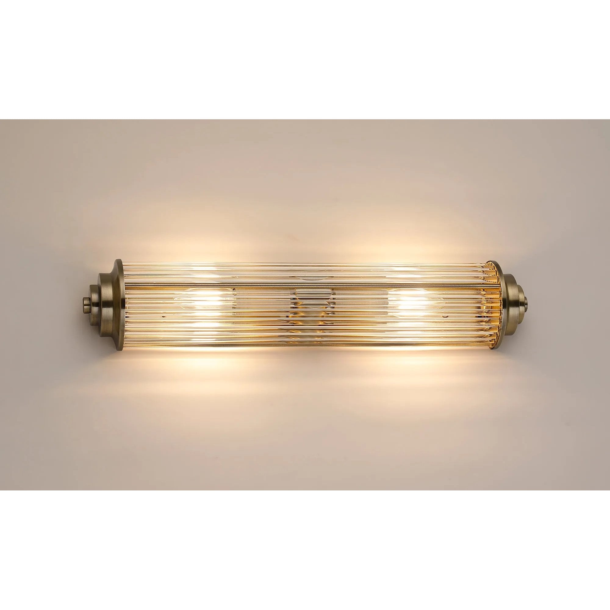 Appeal Large Flush Wall Antique Brass Fitting IP44
