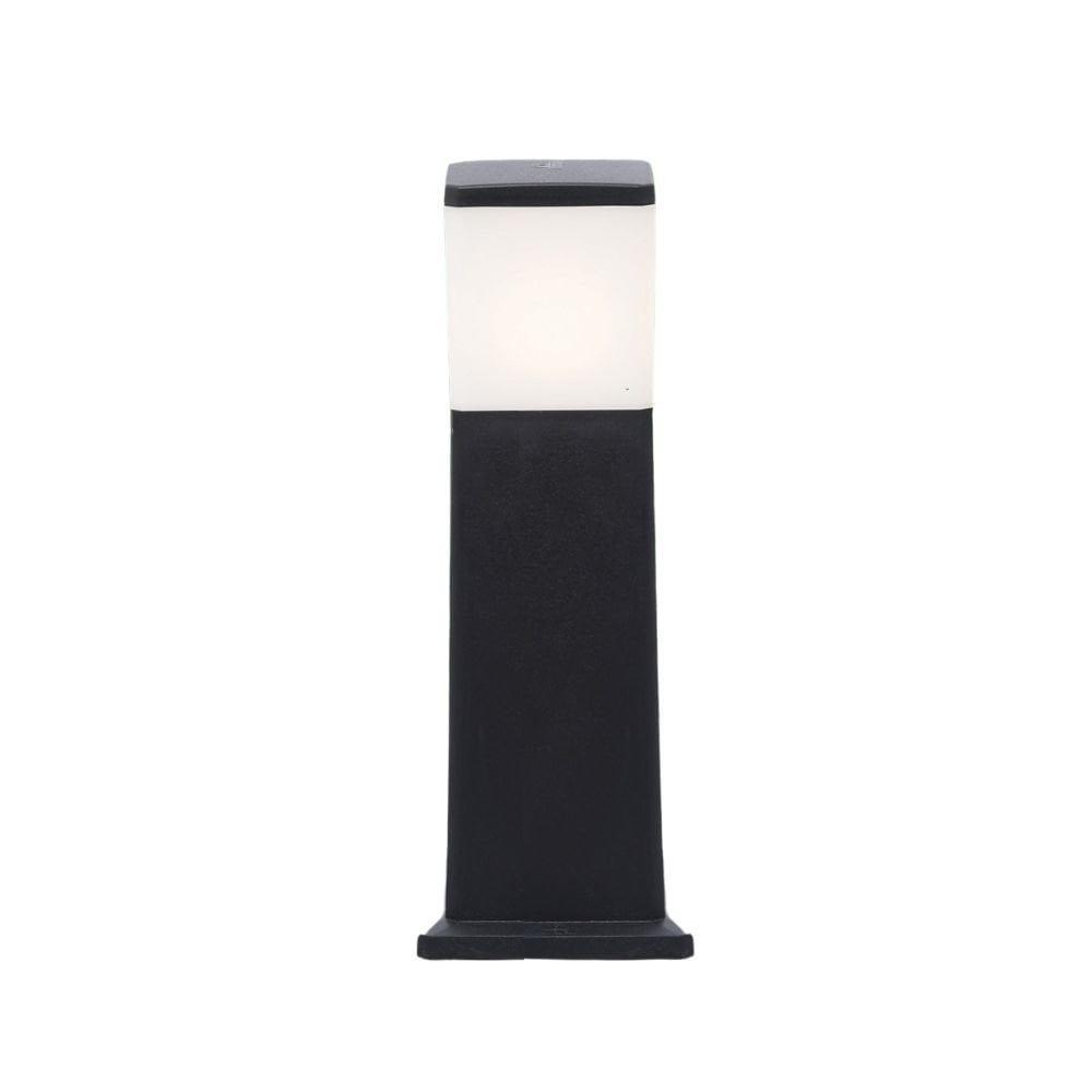 Virgilio 480mm Black Bollard with Opal Lens