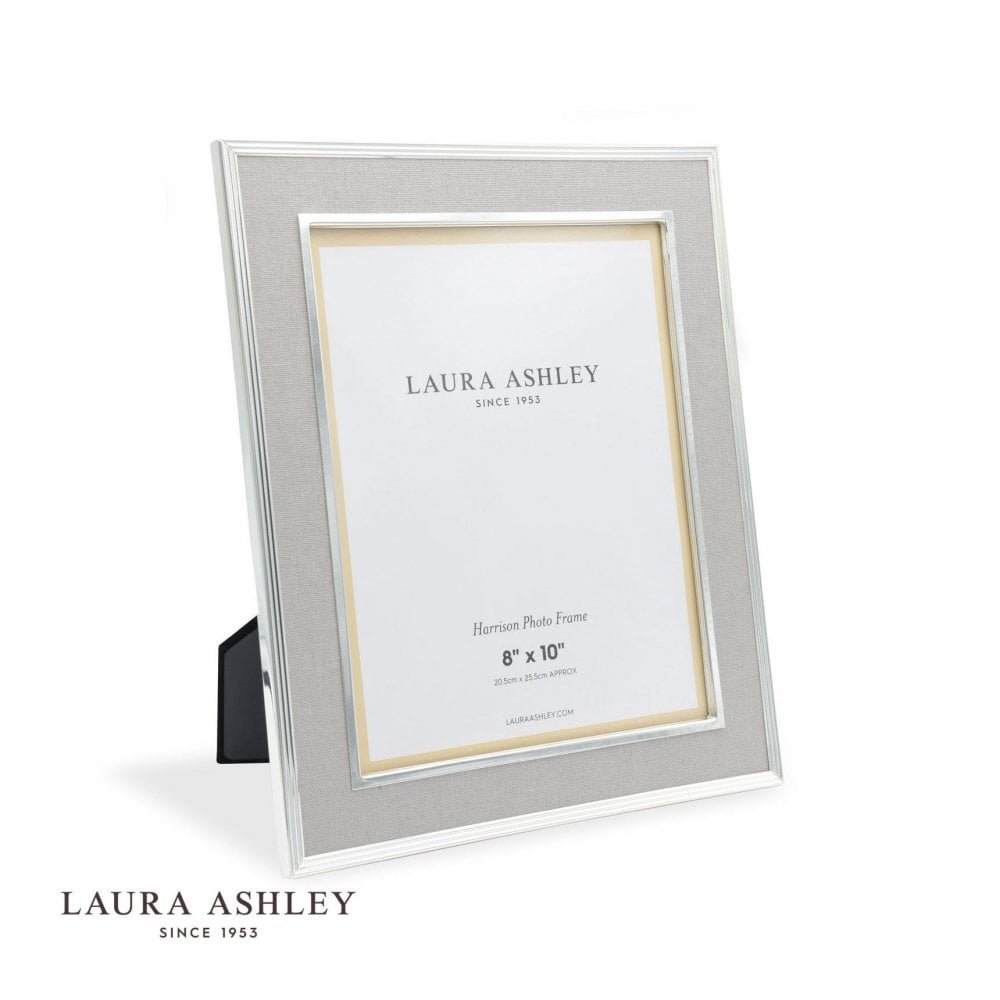 Harrison Pale Charcoal Grey Linen Photo Frame 8x10 Inch