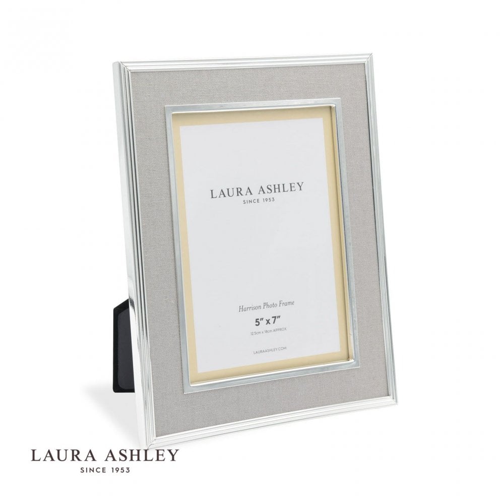Harrison Pale Charcoal Linen Photo Frame 5x7 Inch