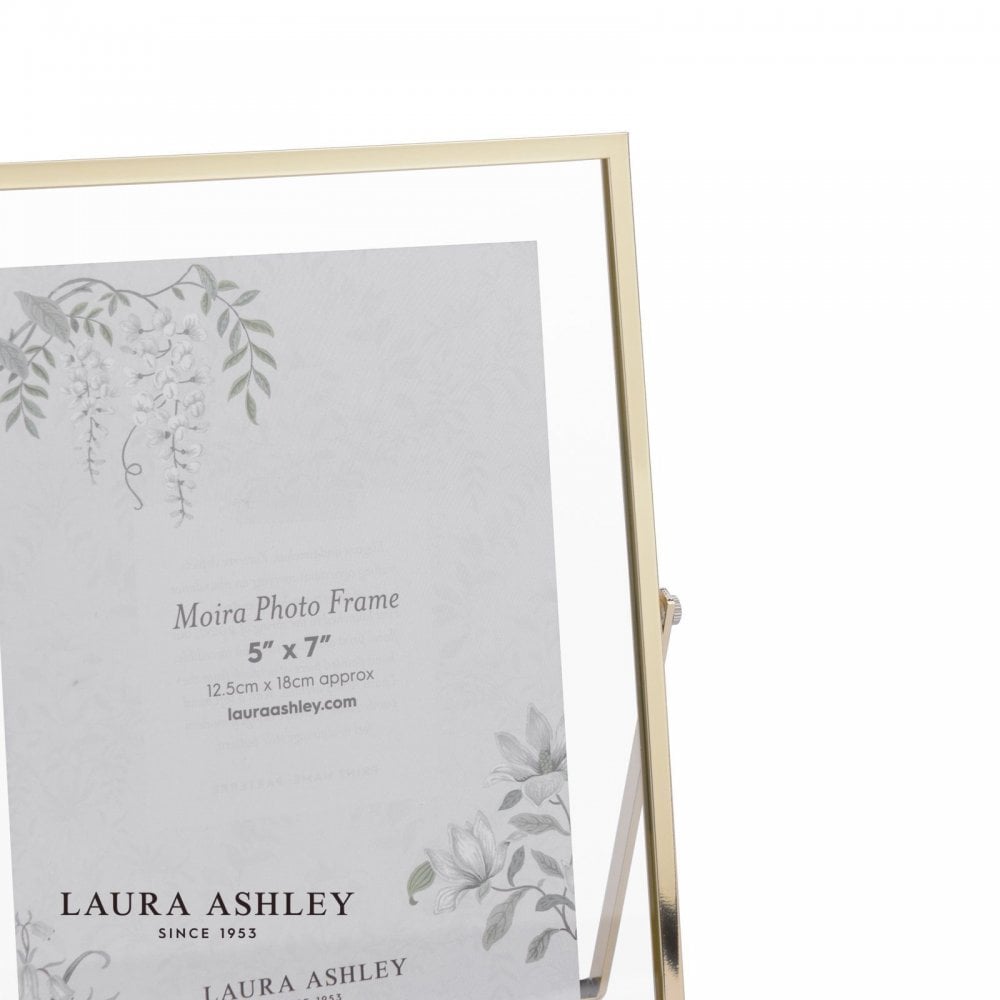 Moira 5x7 Inch Polished Gold & Glass Photo Frame