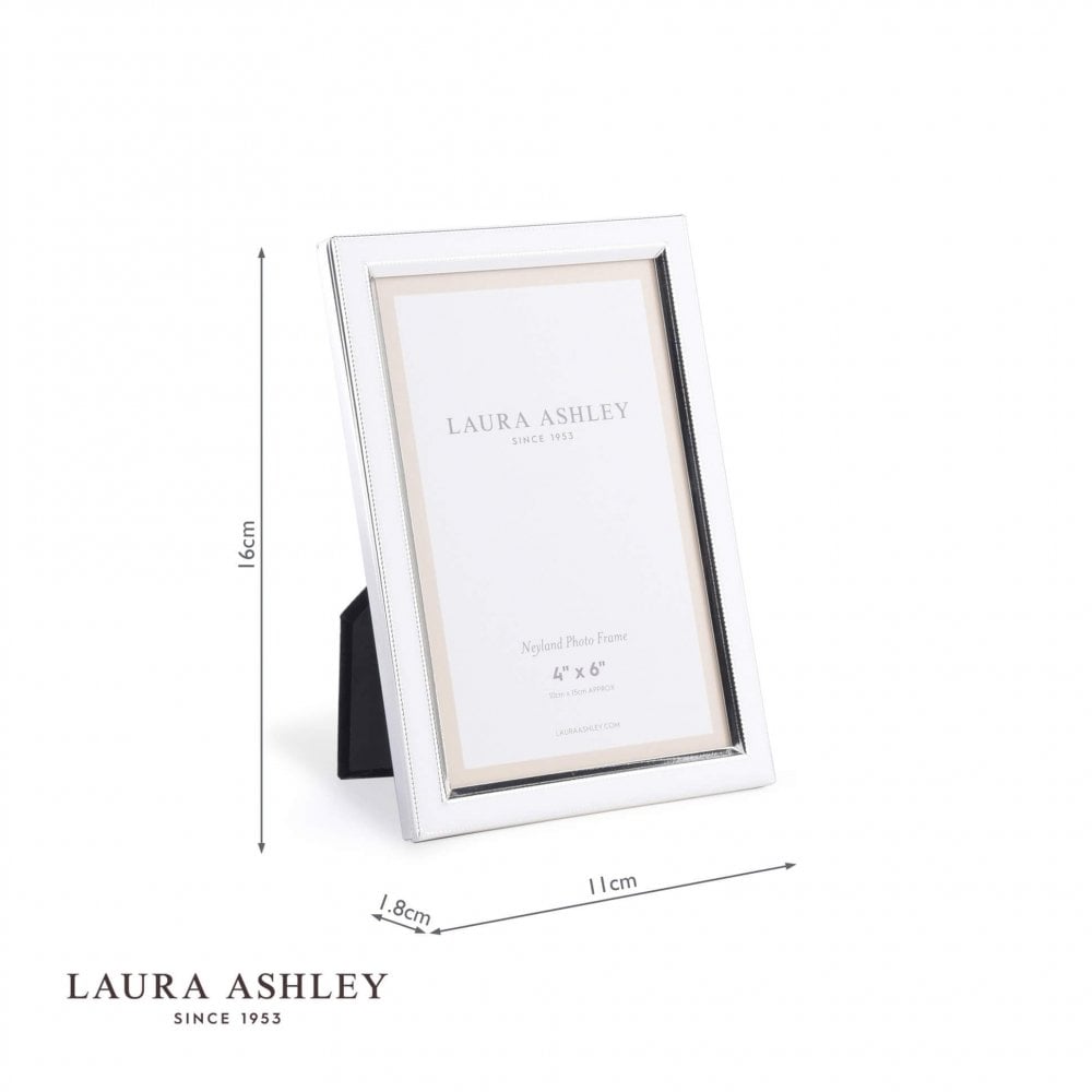 Neyland Silver Plated 4x6 Inch Photo Frame