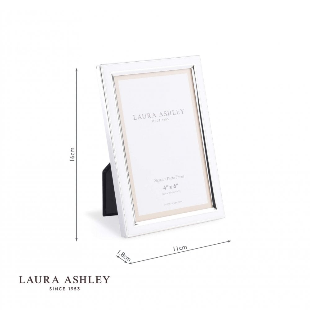 Steynton Silver Plated 4x6 Inch Photo Frame