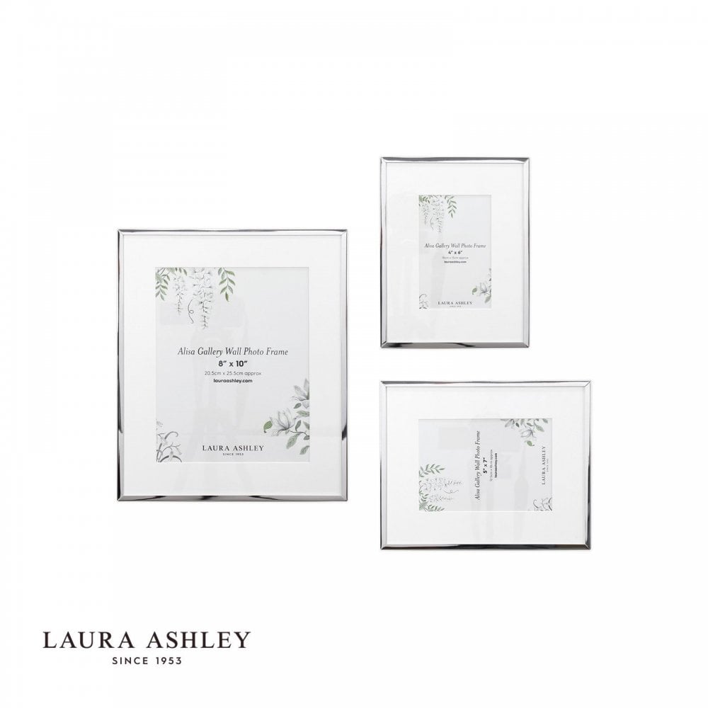 Set of 3 Alisa Polished Silver Photo Frames