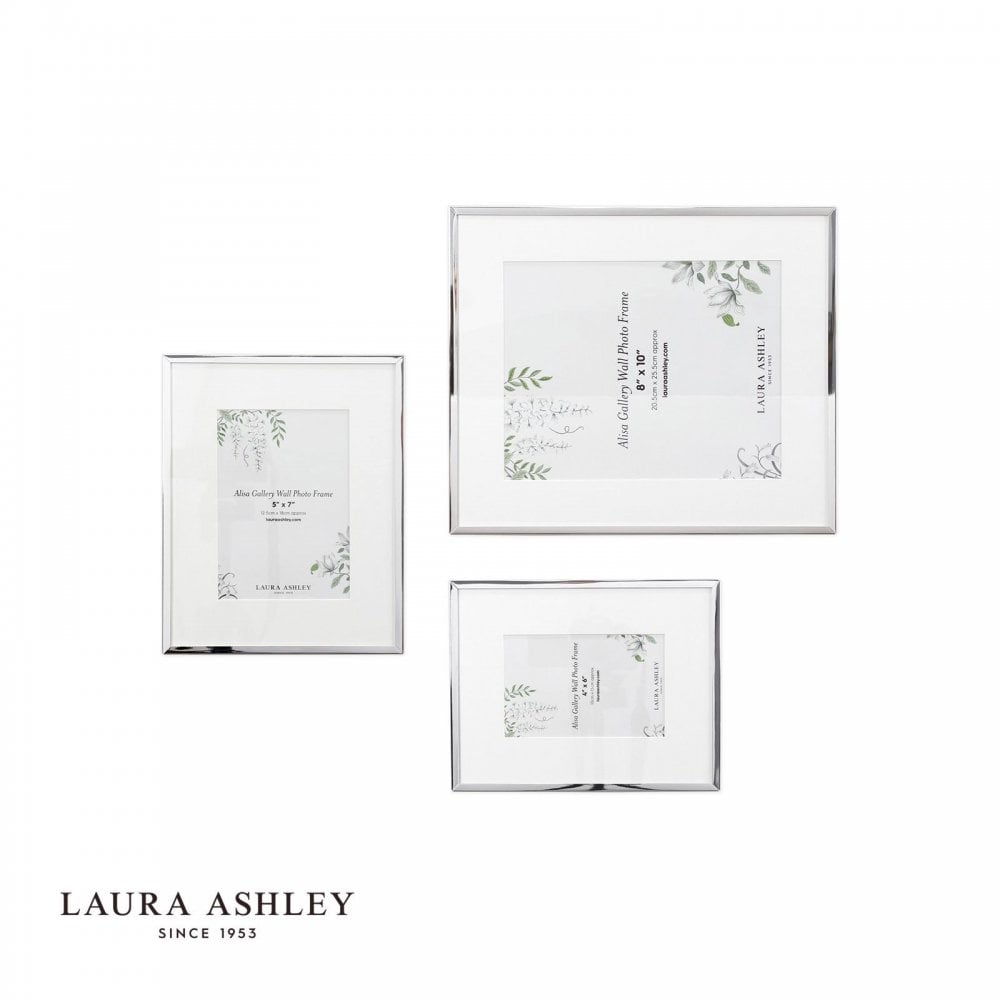 Set of 3 Alisa Polished Silver Photo Frames