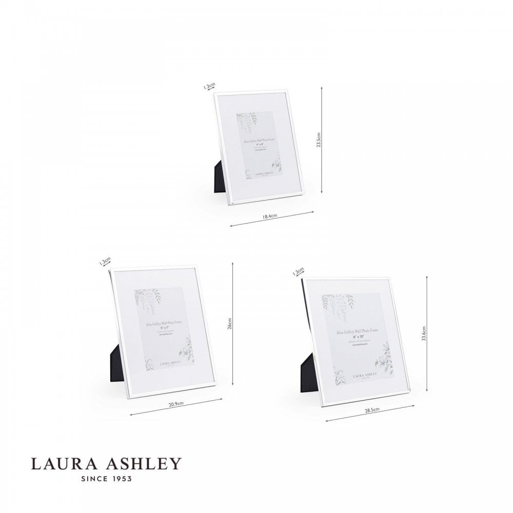 Set of 6 Alisa Polished Silver Photo Frames