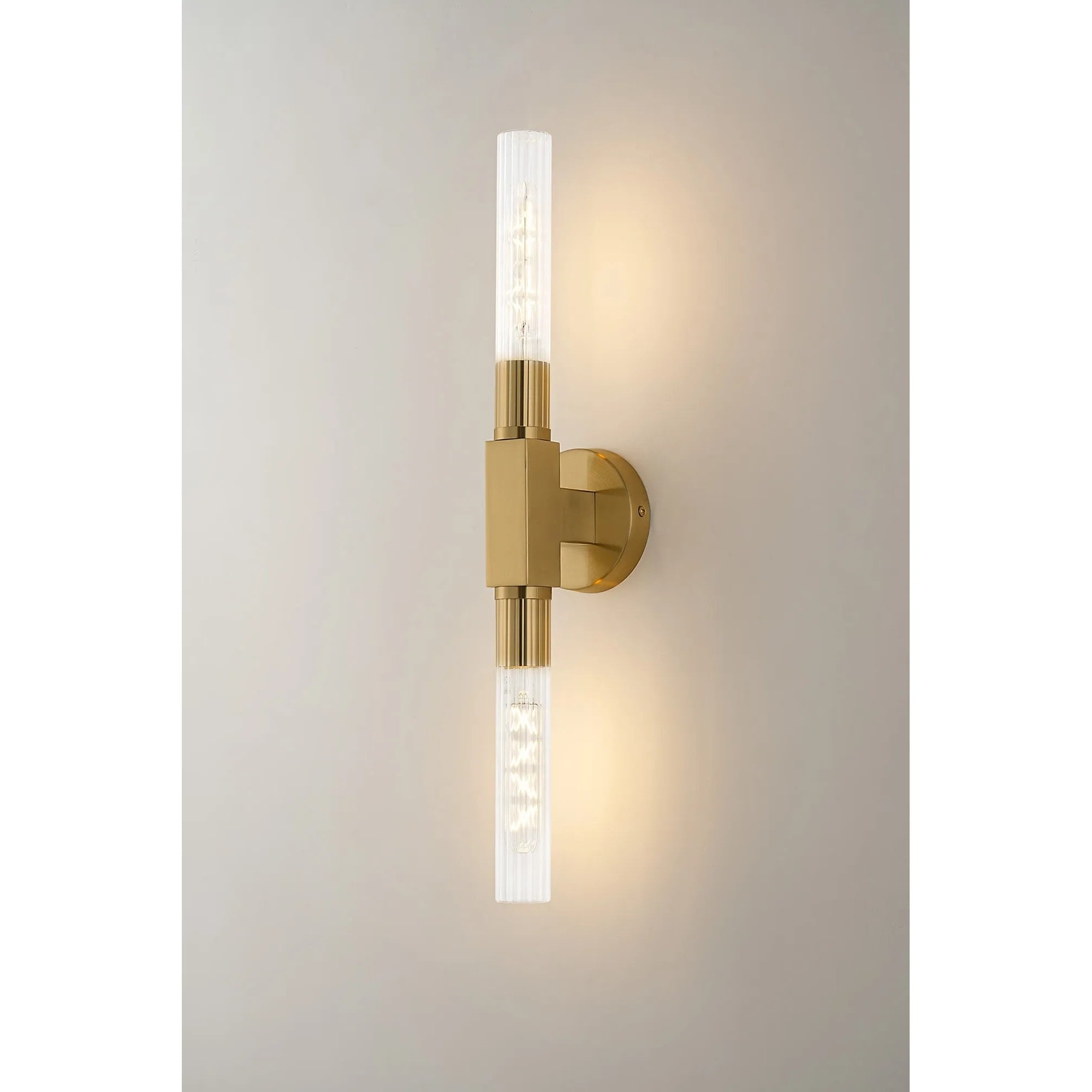 Dee Double Gold Bathroom Light Wall or Ceiling IP44