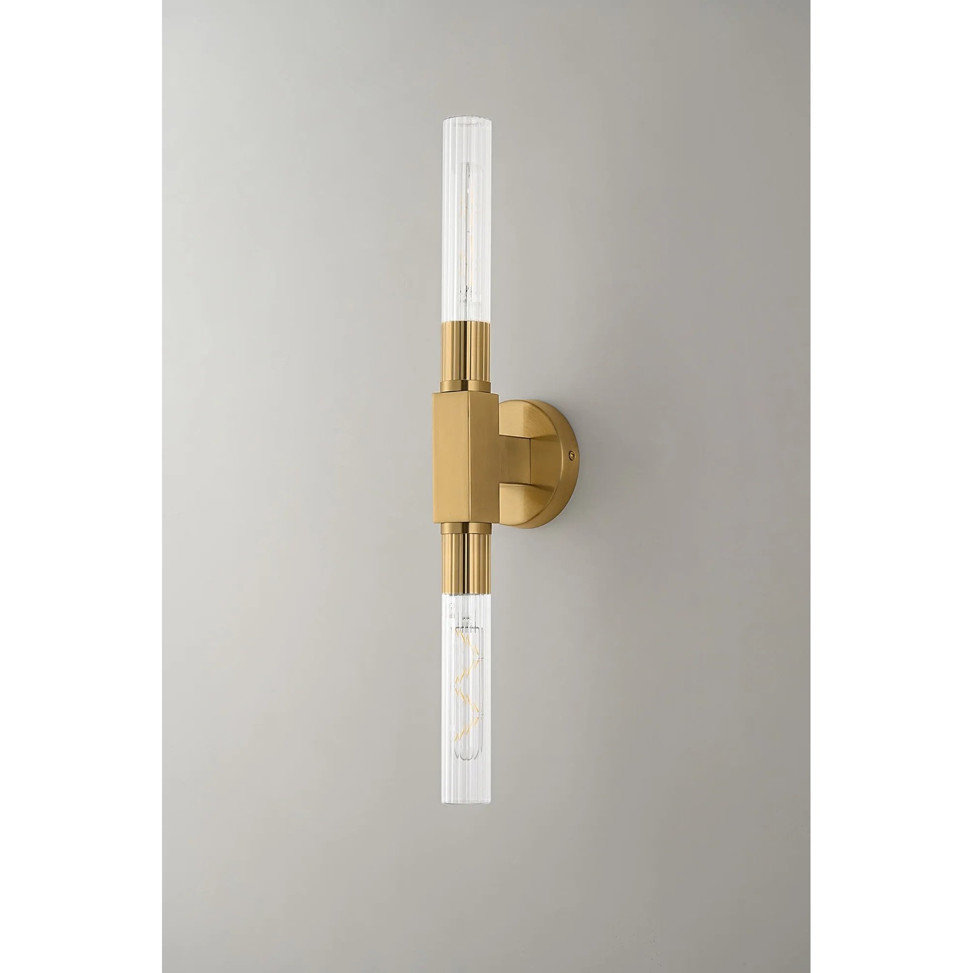 Dee Double Gold Bathroom Light Wall or Ceiling IP44
