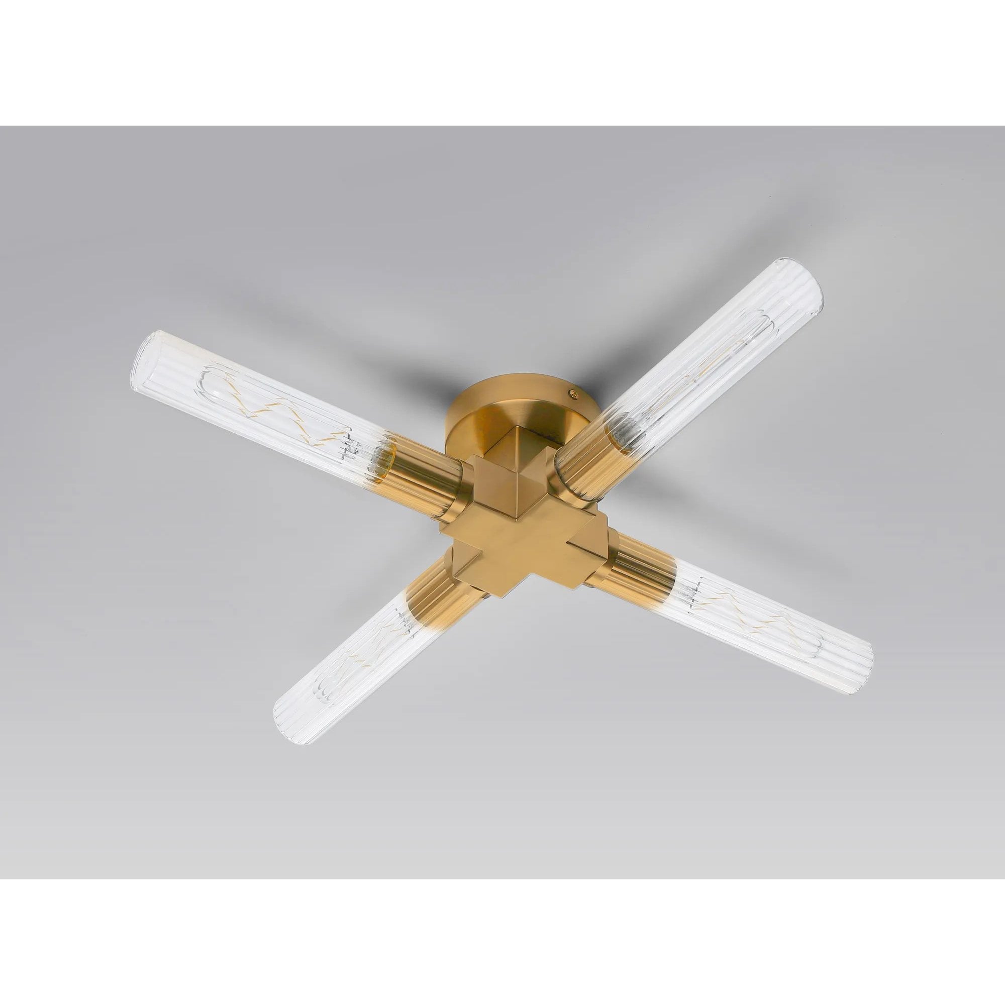 Dee 4 Light Gold Bathroom Ceiling Fitting IP44