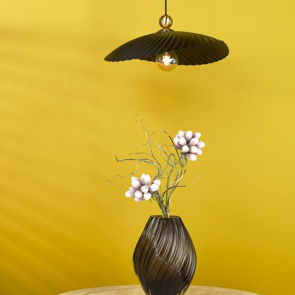 Single Satin Brass 1650mm Suspension