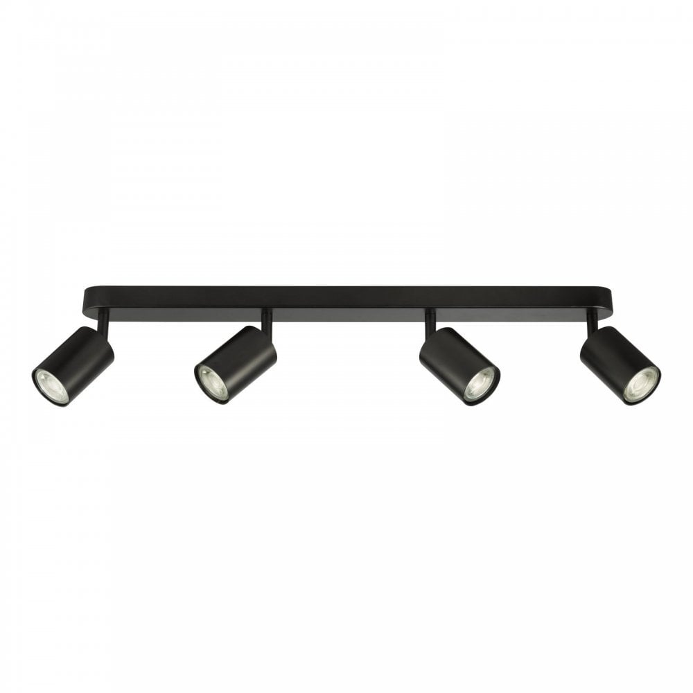 Cawley 4 Light Matt Black Spotlight Bar
