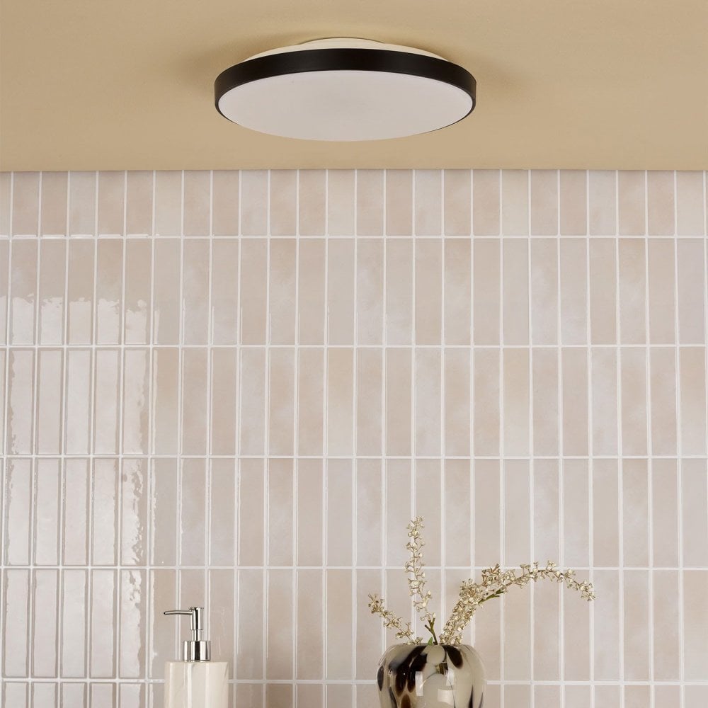Essien LED Flush Fitting in White & Black IP44