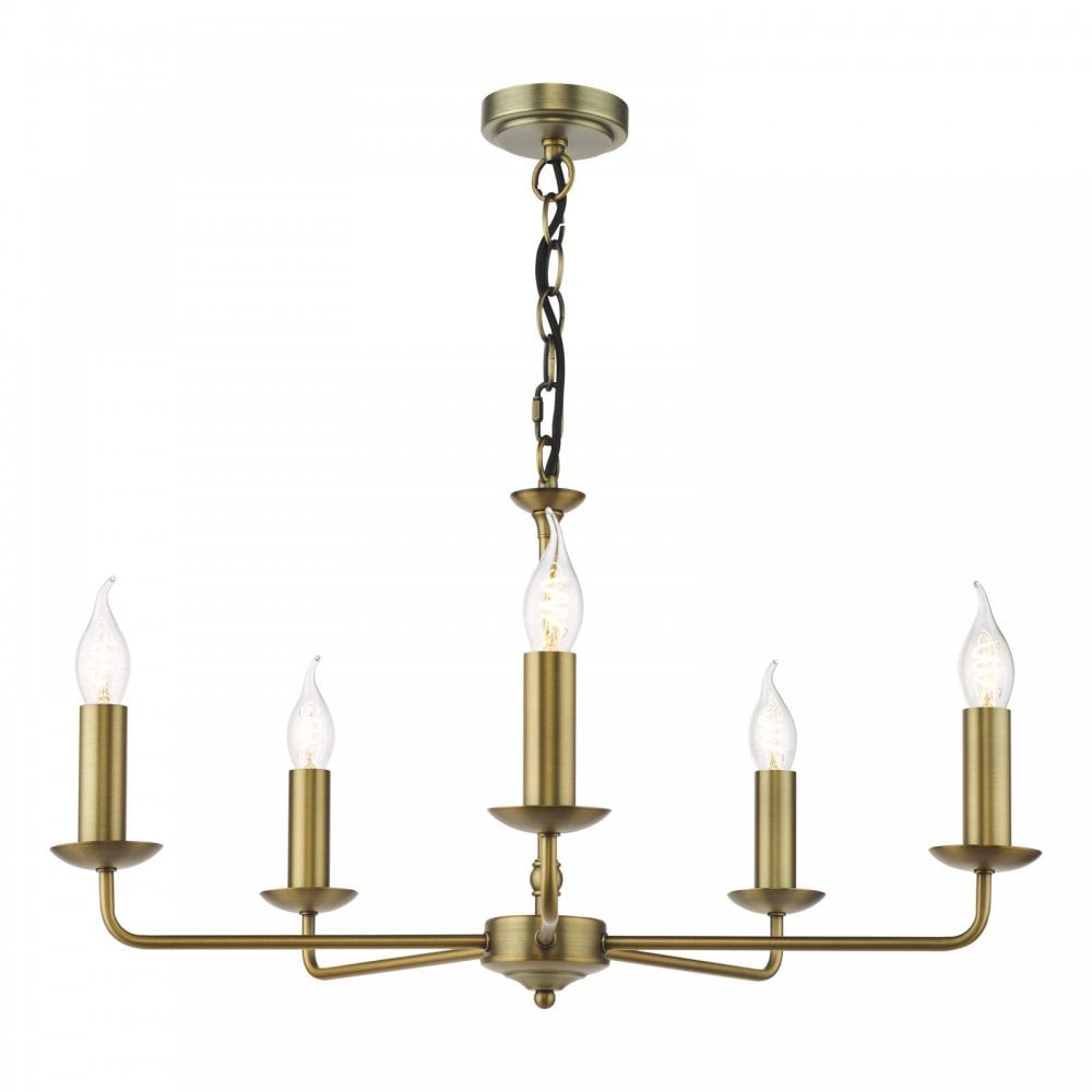Favian 5 Light Matt Bronze Pendant