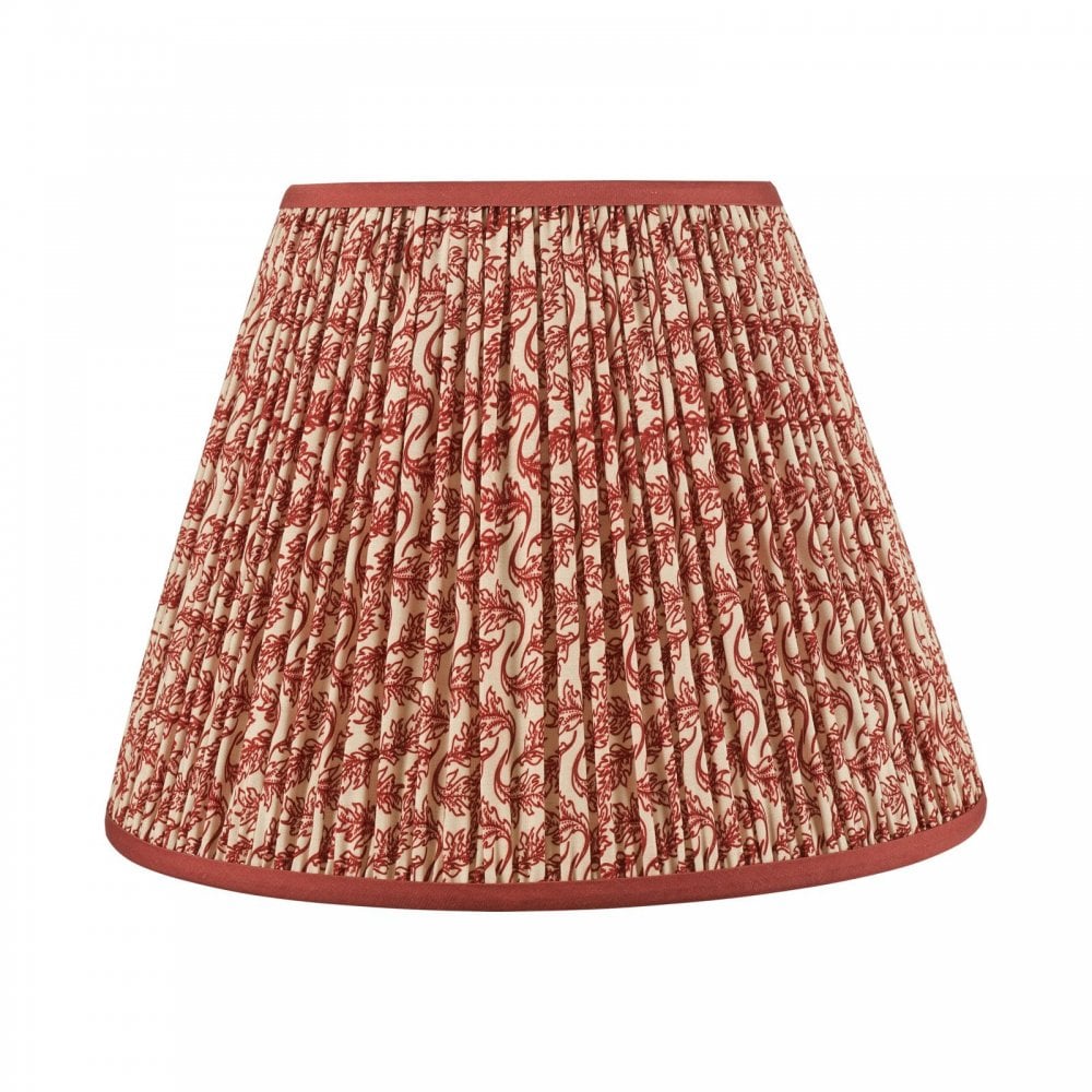 Esther Red 350mm Cotton Empire Shade