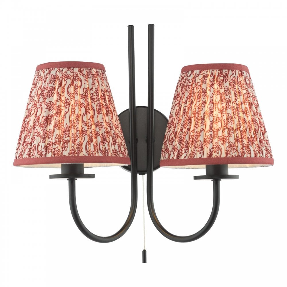 Esther Red 150mm Cotton Empire Shade