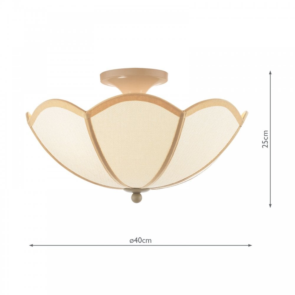 Giuliana 3 Light Semi Flush