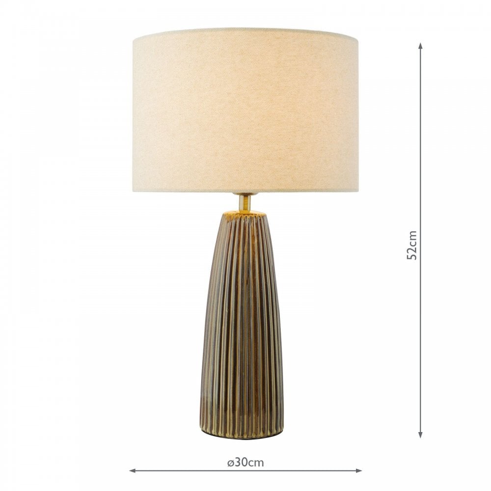 Kaulana Brown Table Lamp C/W Shade