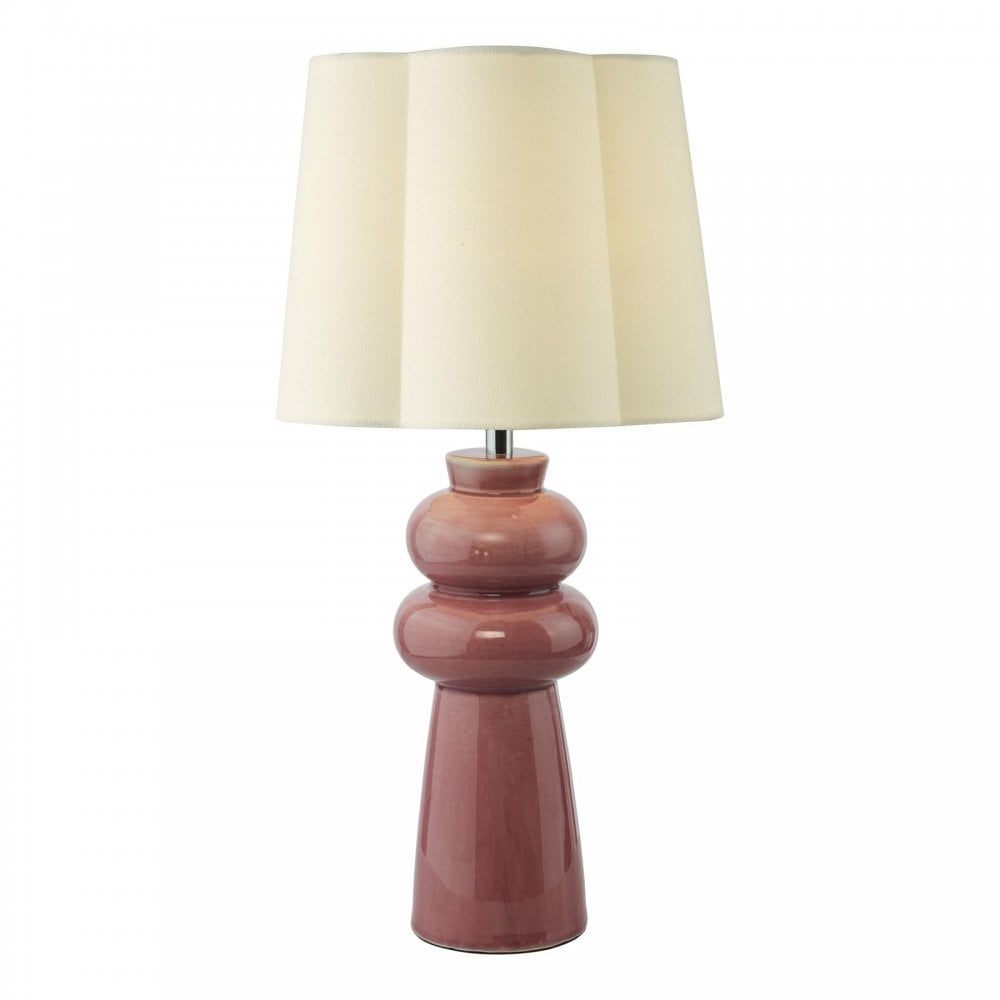 Jordana Pink Table Lamp C/W Shade