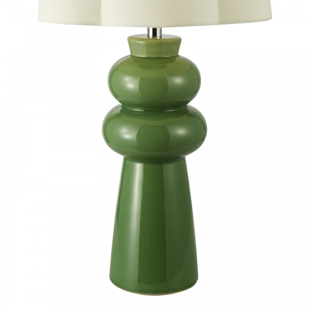 Jordana Green Table Lamp C/W Shade