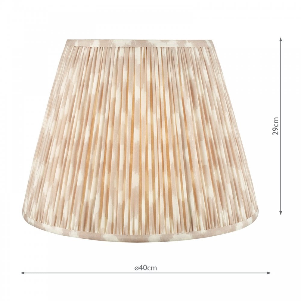 Ikat Taupe 400mm Cotton Empire Shade