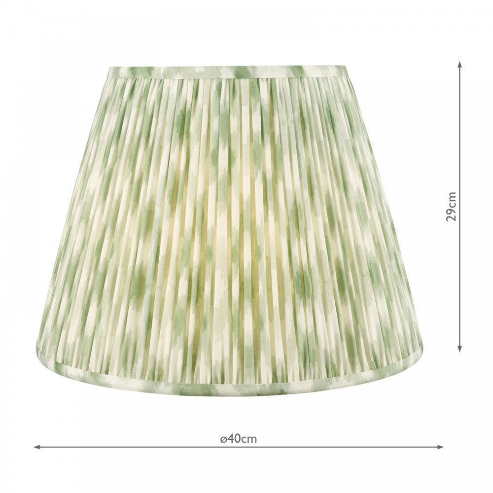 Ikat Green 400mm Cotton Empire Shade