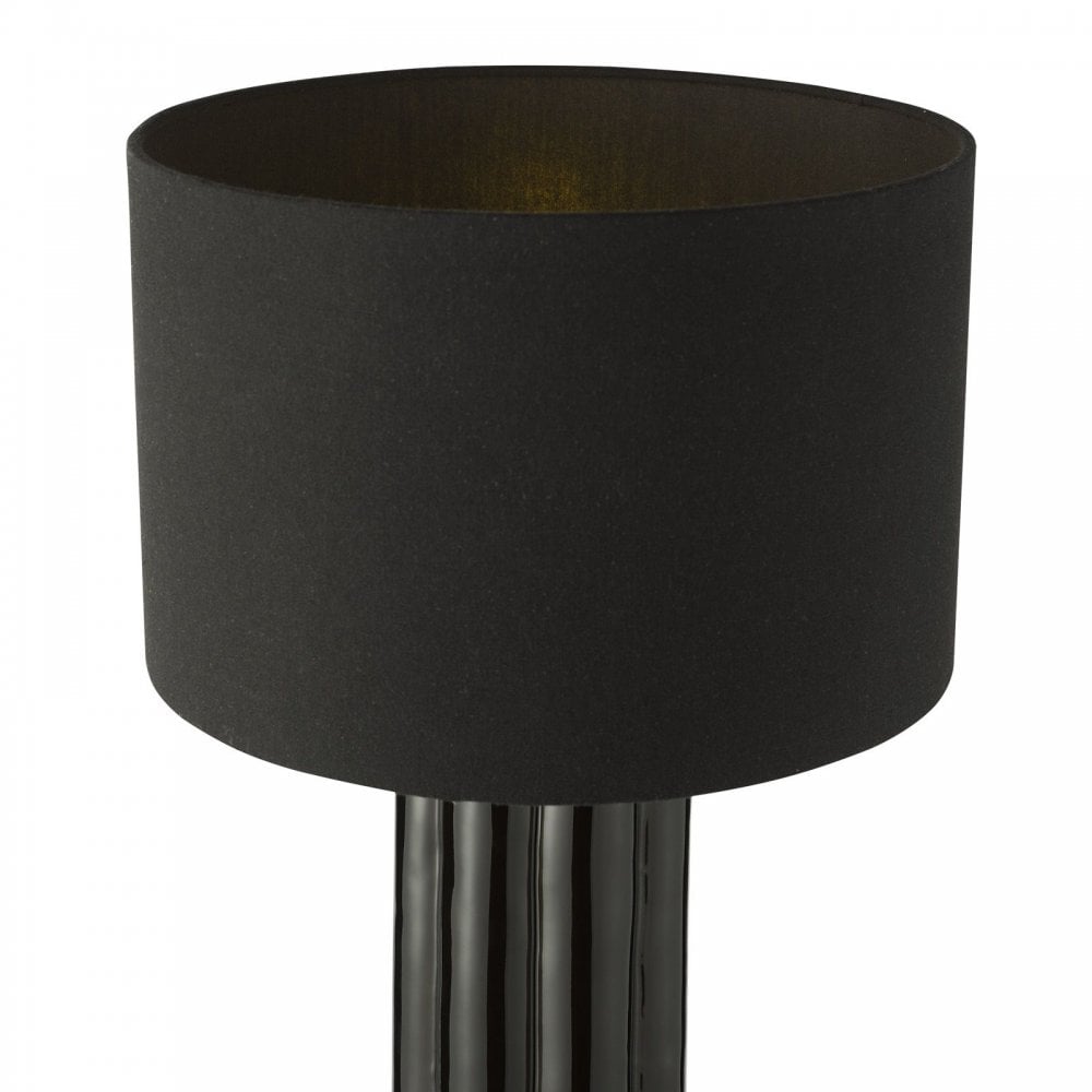 Hebron Black Table Lamp C/W Shade