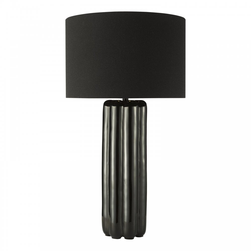 Hebron Black Table Lamp C/W Shade
