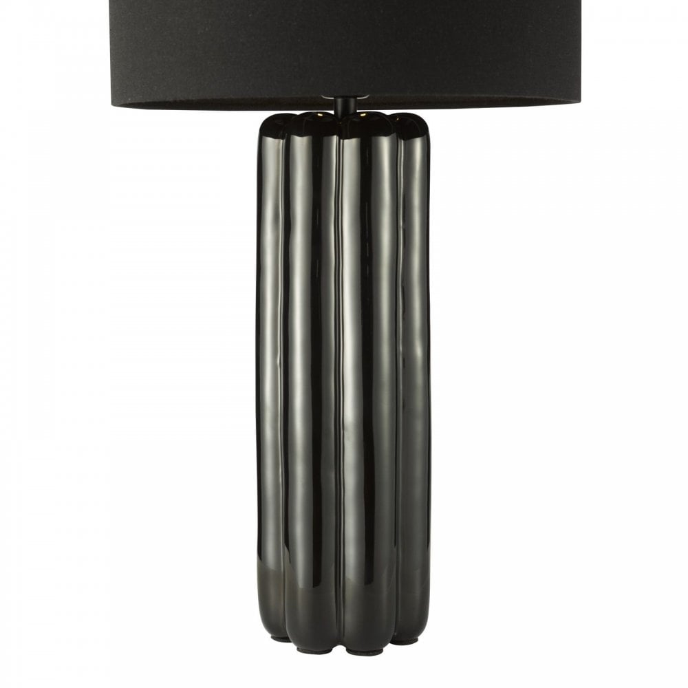 Hebron Black Table Lamp C/W Shade
