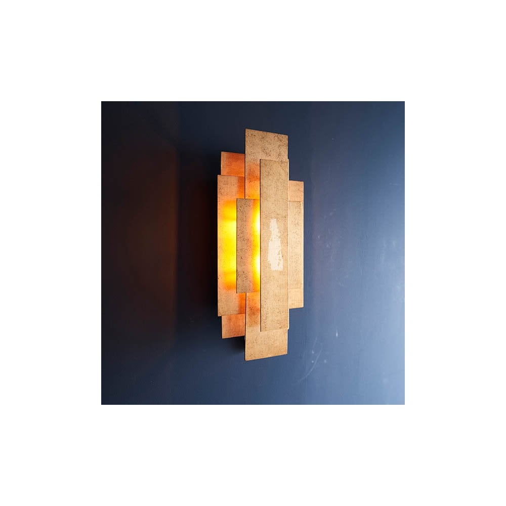 Gold Leaf Wall Light