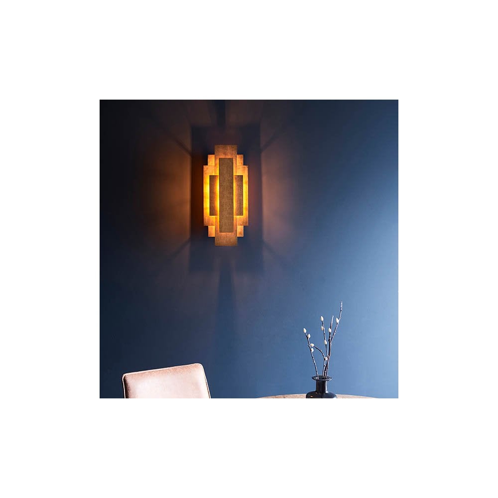 Gold Leaf Wall Light
