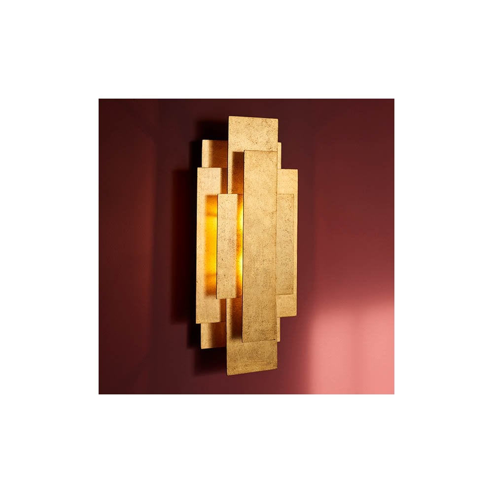 Gold Leaf Wall Light