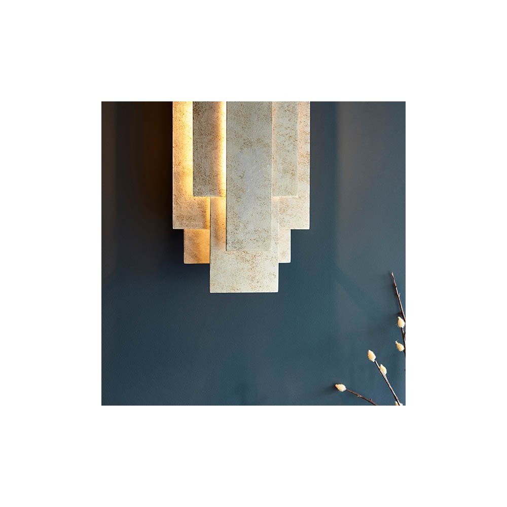 Silver Leaf Wall Light