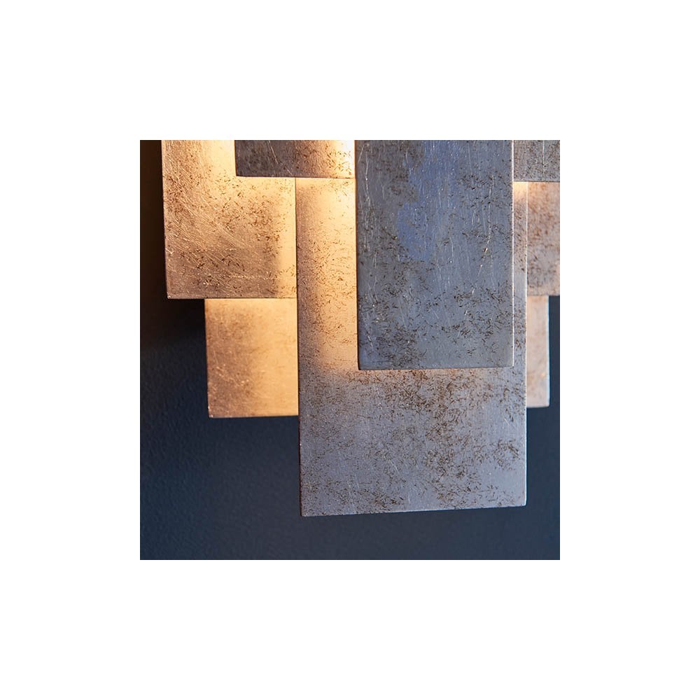 Silver Leaf Wall Light