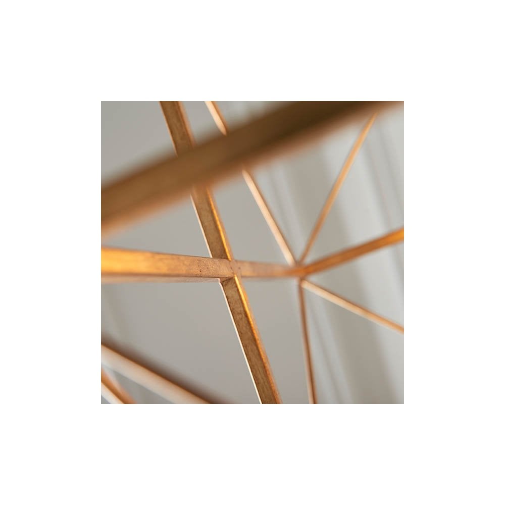 Fred 4 Light Gold Leaf Framed Pendant