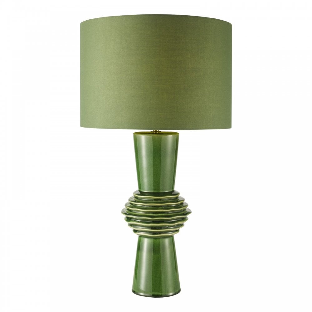 Lagle Green Table Lamp C/W Shade