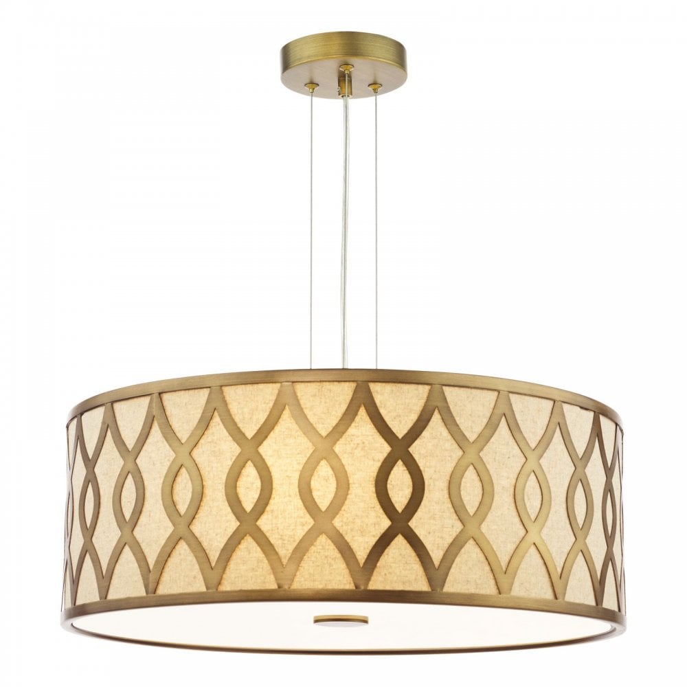 Locryn 4 Light Brushed Bronze Pendant