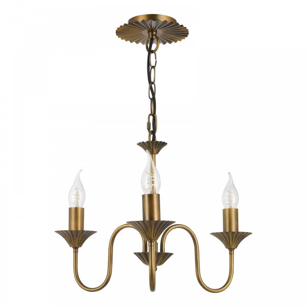 Lydian 3 Light Antique Bronze Pendant