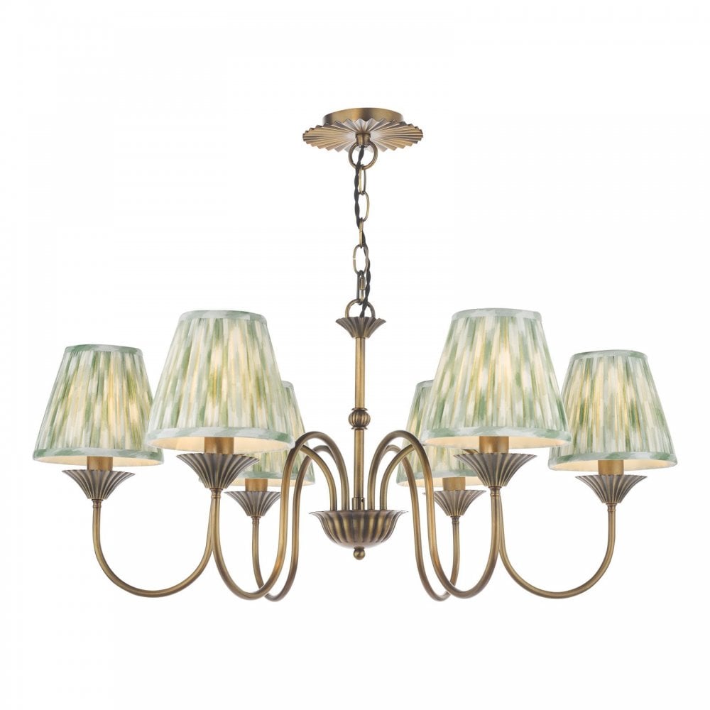 Lydian 6 Light Antique Bronze Pendant