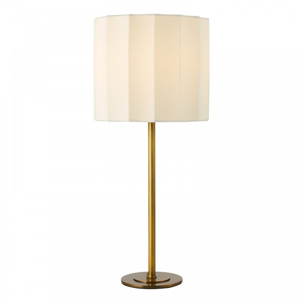 Noura Bronze Table Lamp C/W Ivory Shade