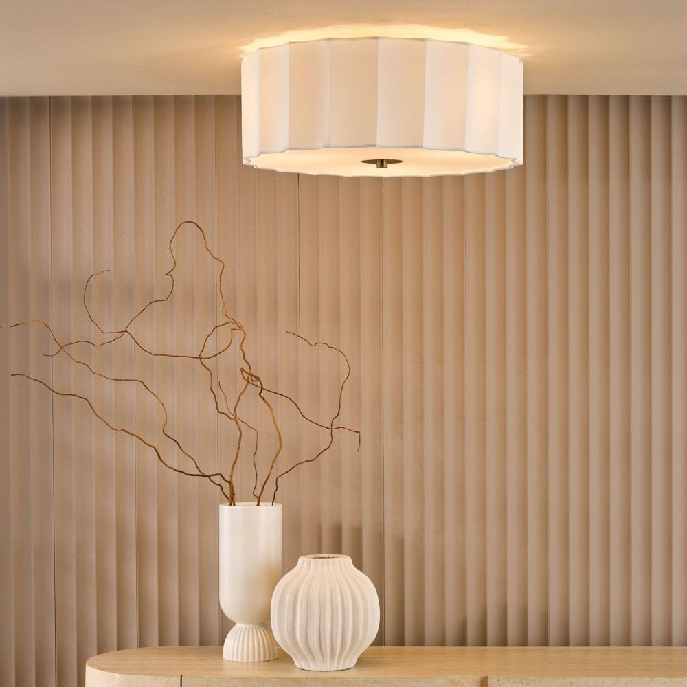 Noura Ivory & White Flush Fitting