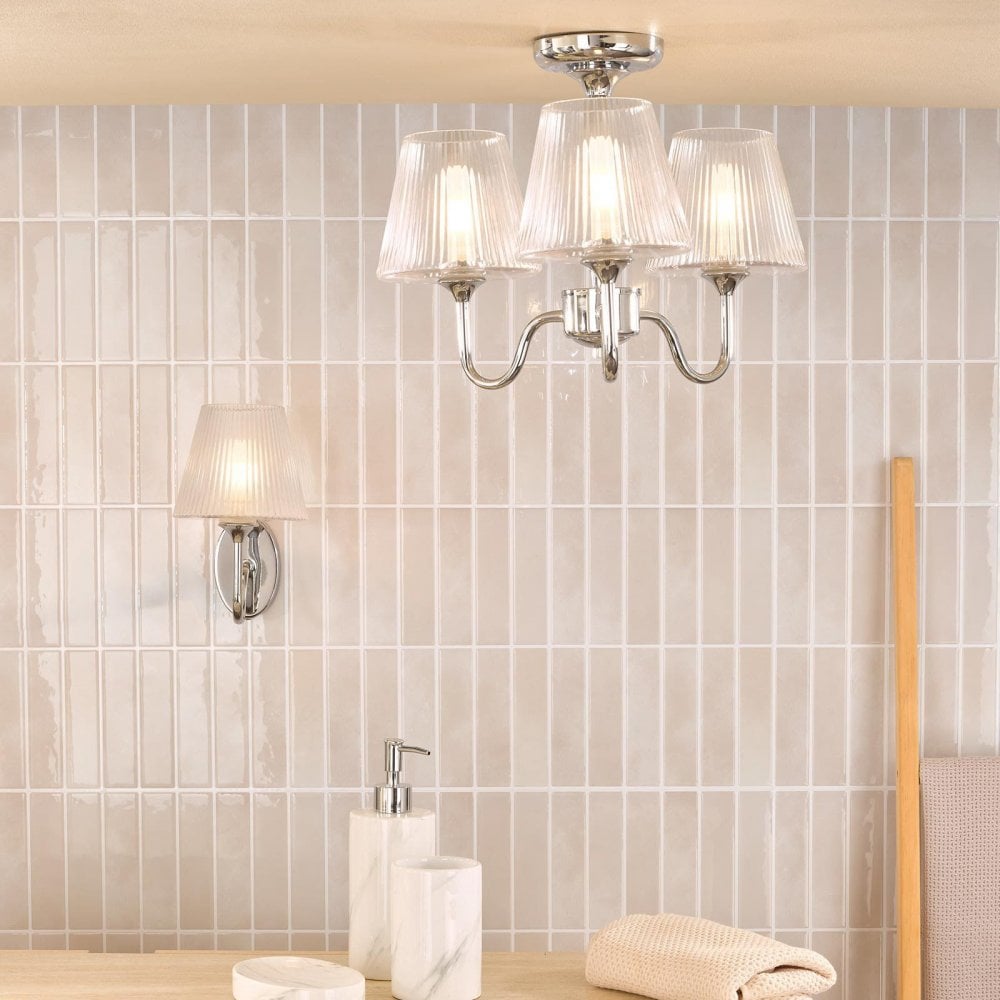 Rimaz Polished Chrome Wall Light IP44