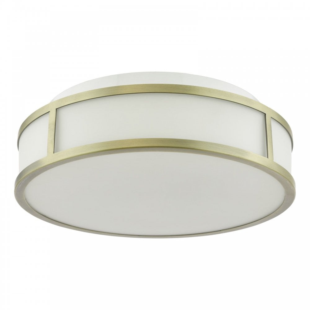 Royce Antique Brass Flush Fitting IP44
