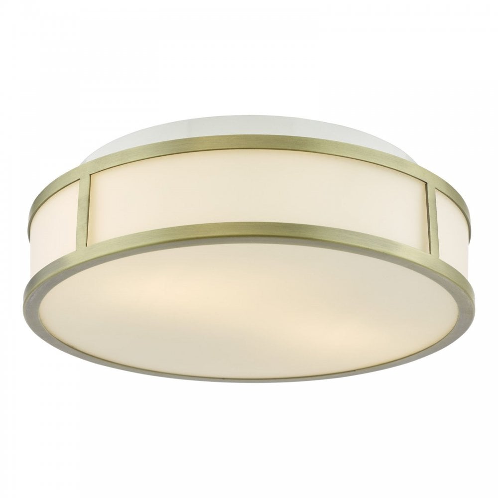 Royce Antique Brass Flush Fitting IP44