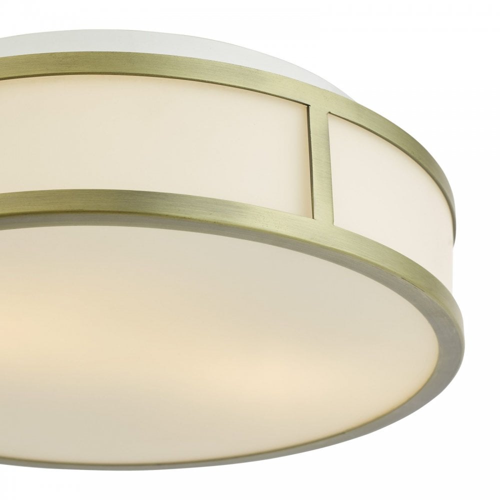 Royce Antique Brass Flush Fitting IP44