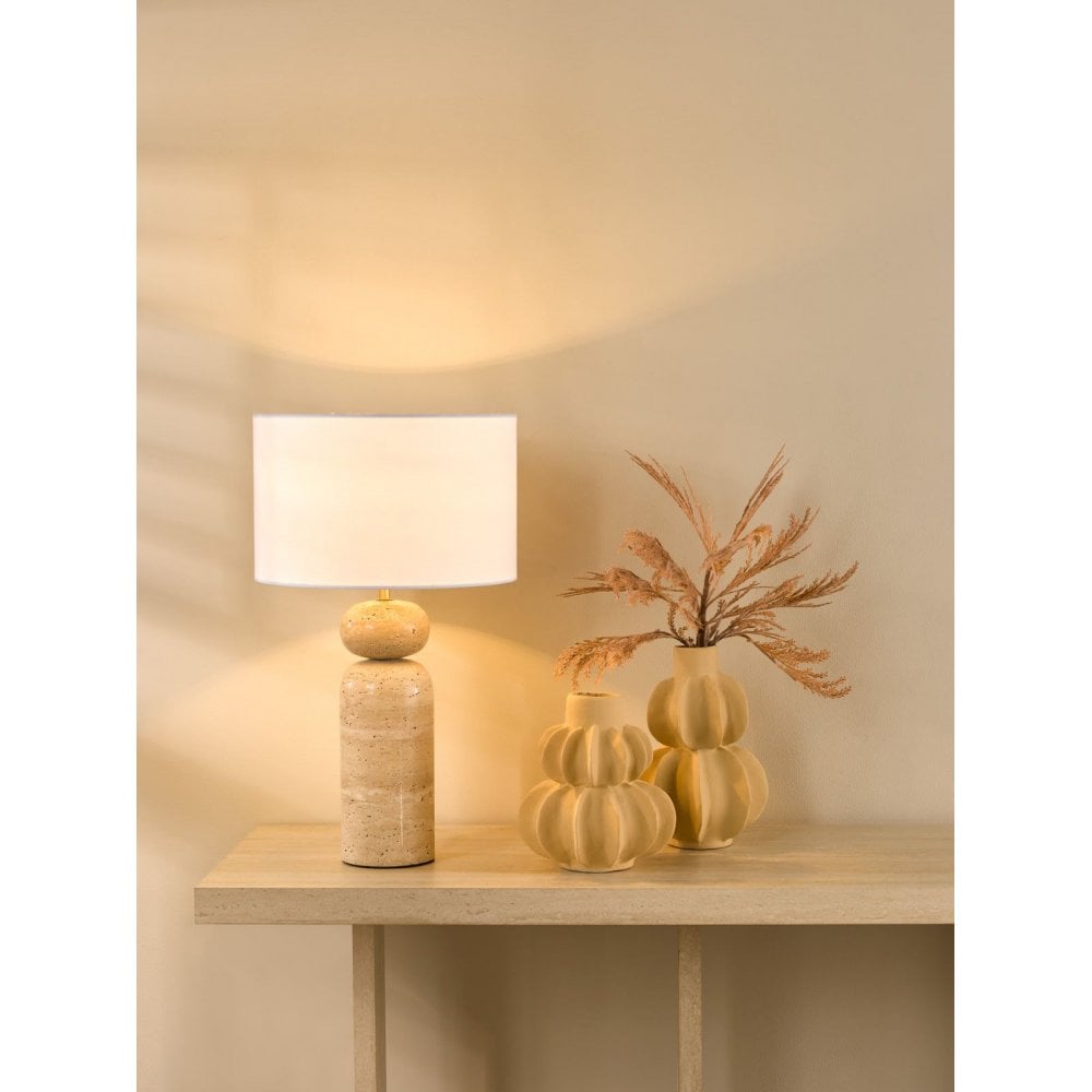 Soyala Brown Table Lamp C/W Shade