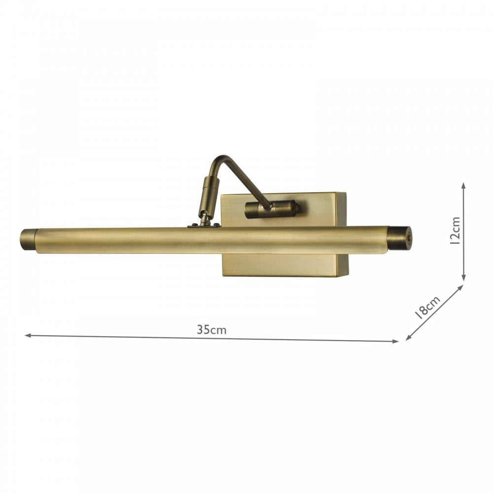 Tyrus 35cm Brushed Bronze LED Picture Light